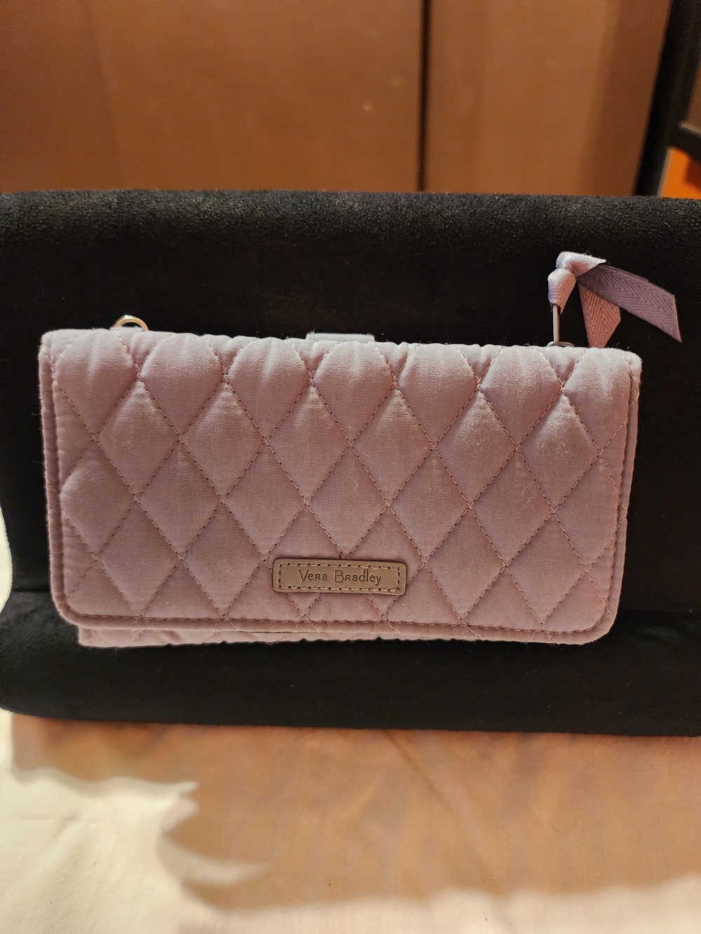 Vera Bradley Quilted Gray Wallet -